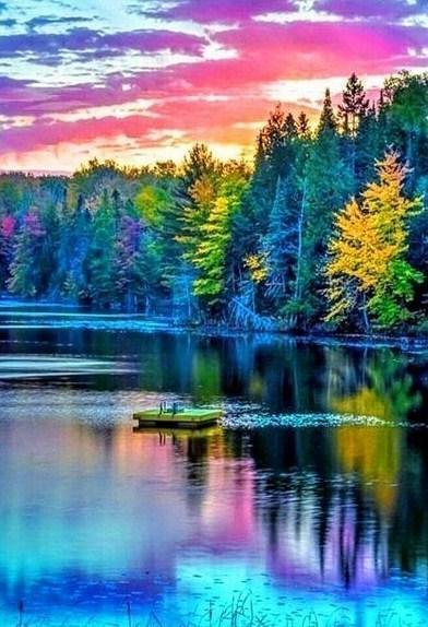 Erstaunliches Natur Reflexions-Mal-Kit - Diamond Painting