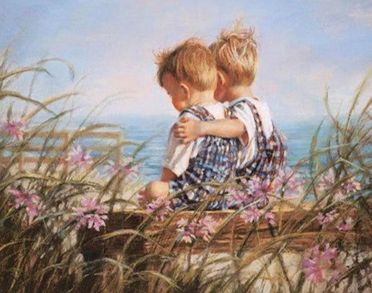 Brüder lieben - Malen mit Diamanten - Diamond Painting