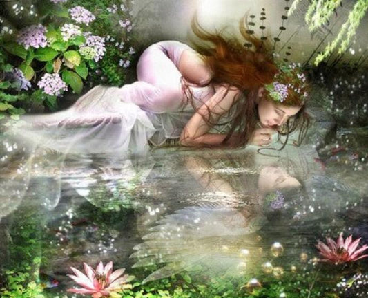 Keltische Göttin - Malen mit Diamanten - Diamond Painting