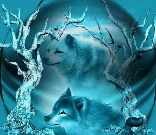 Traumwölfe Diamond Painting - Diamond Painting