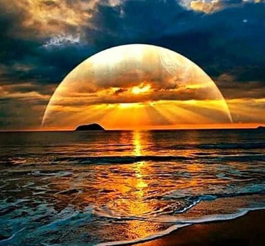 Unglaubliche Sonnenuntergang Ansicht Diamond Painting - Diamond Painting