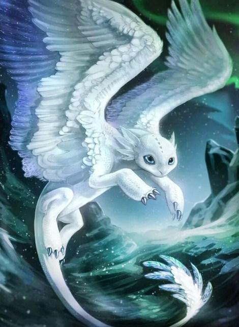 Die mythische Frostfeder - Diamond Painting