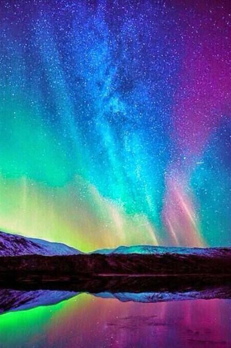 Die erstaunliche Schönheit des Nordlichts - Diamond Painting