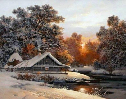 Winterabend Diamond Painting Kit - Diamond Painting
