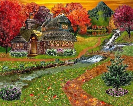 Wunderland-Landschaft - Diamond Painting