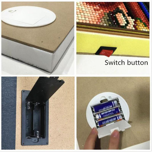 Ein Winterabend LED Art-Kit - Diamond Painting