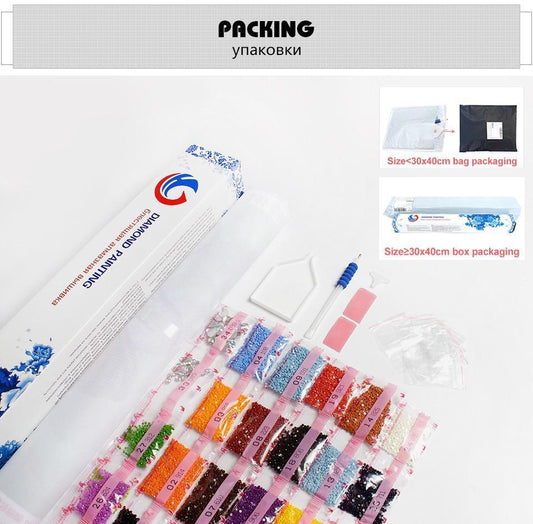 Pfau-Paar-Diamant-Gemälde in Sonderform - Diamond Painting