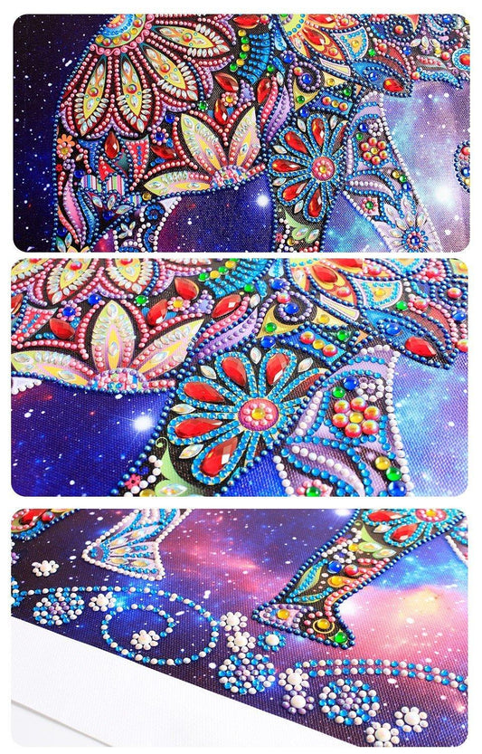 Galaxie Elefant Spezial kunst - Diamond Painting