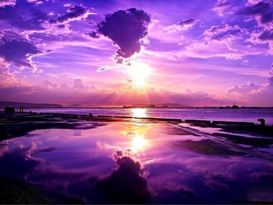 Sonnenuntergangsansicht DIY Diamond Painting - Diamond Painting