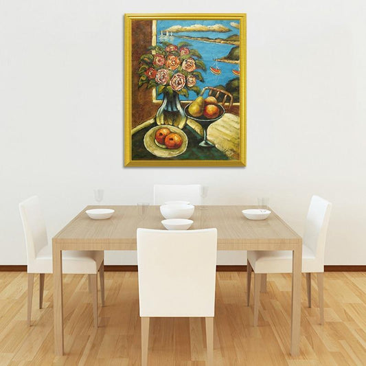 Stillleben Rosen & Früchte DIY Malerei - Diamond Painting