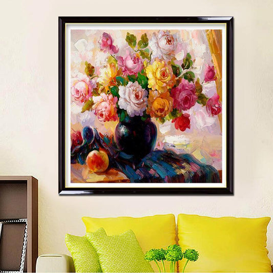 Bunte Rosen DIY Diamond Painting - Diamond Painting