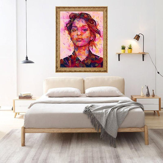 Buntes Porträt von Leonid Afremov - Diamond Painting