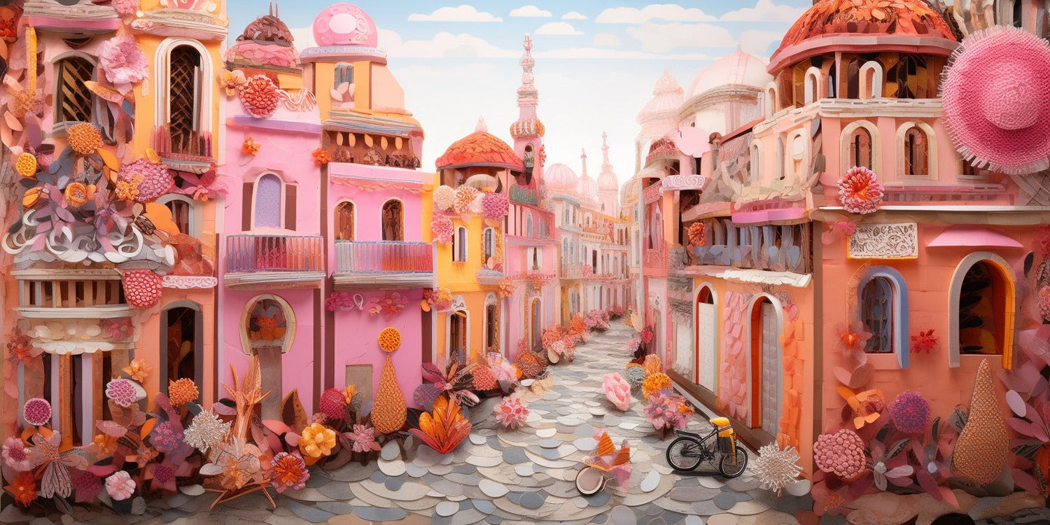 dream land street diamond painting