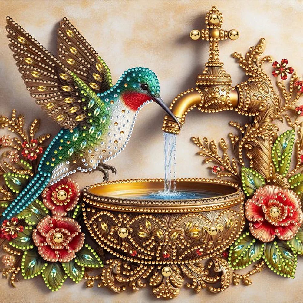 Königlicher Kolibri spezielles Diamond Painting