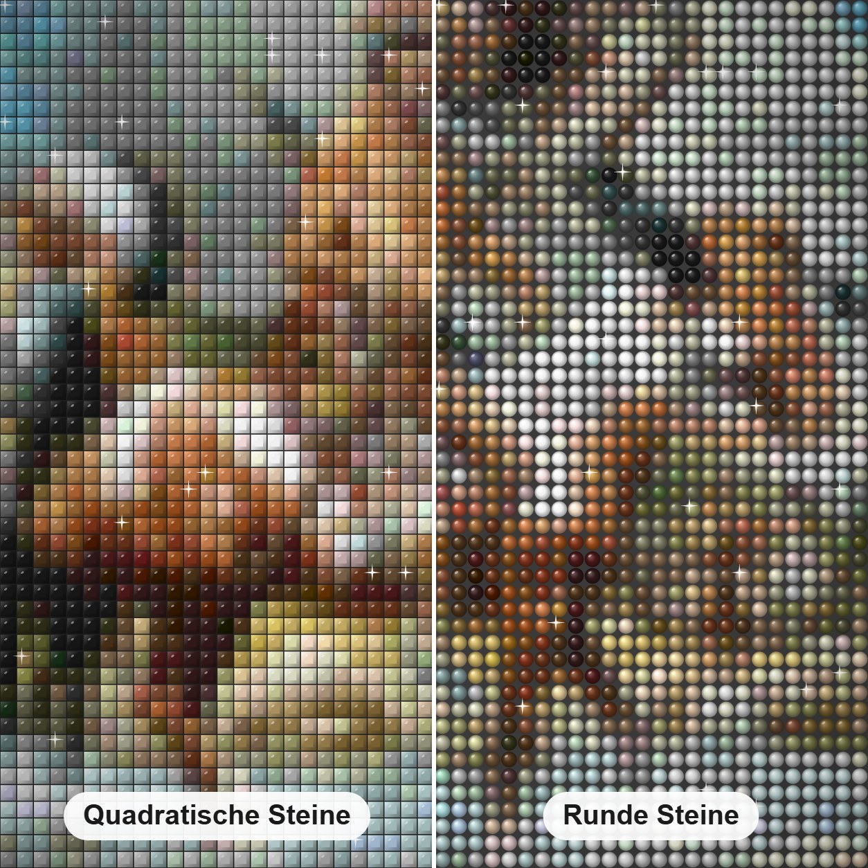 Die Chefs von Frank c. Mccarthy Diamond Painting Nahaufnahme mit quadratischen und runden Steinen