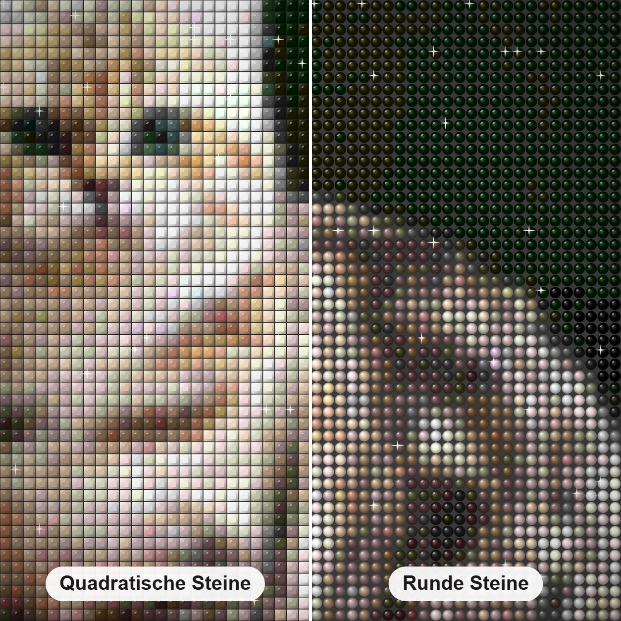 Entzückende Katze auf Herbstlaub Diamond Painting Nahaufnahme mit quadratischen und runden Steinen