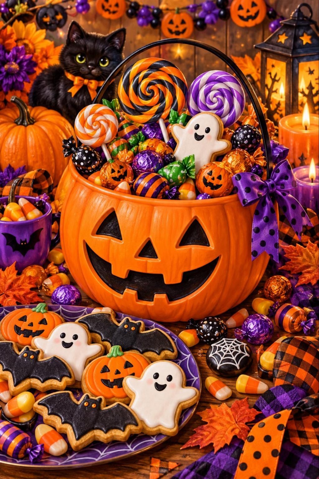 Halloween Süßigkeiten Stillleben Diamond Painting