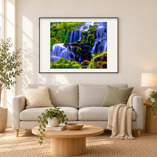 Insel Skye - Insel in Schottland als gerahmtes Diamond Painting im Wohnzimmer