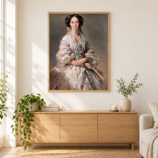 Kaiserin Maria Alexandrowna von Franz Xaver als gerahmtes Diamond Painting im Wohnzimmer