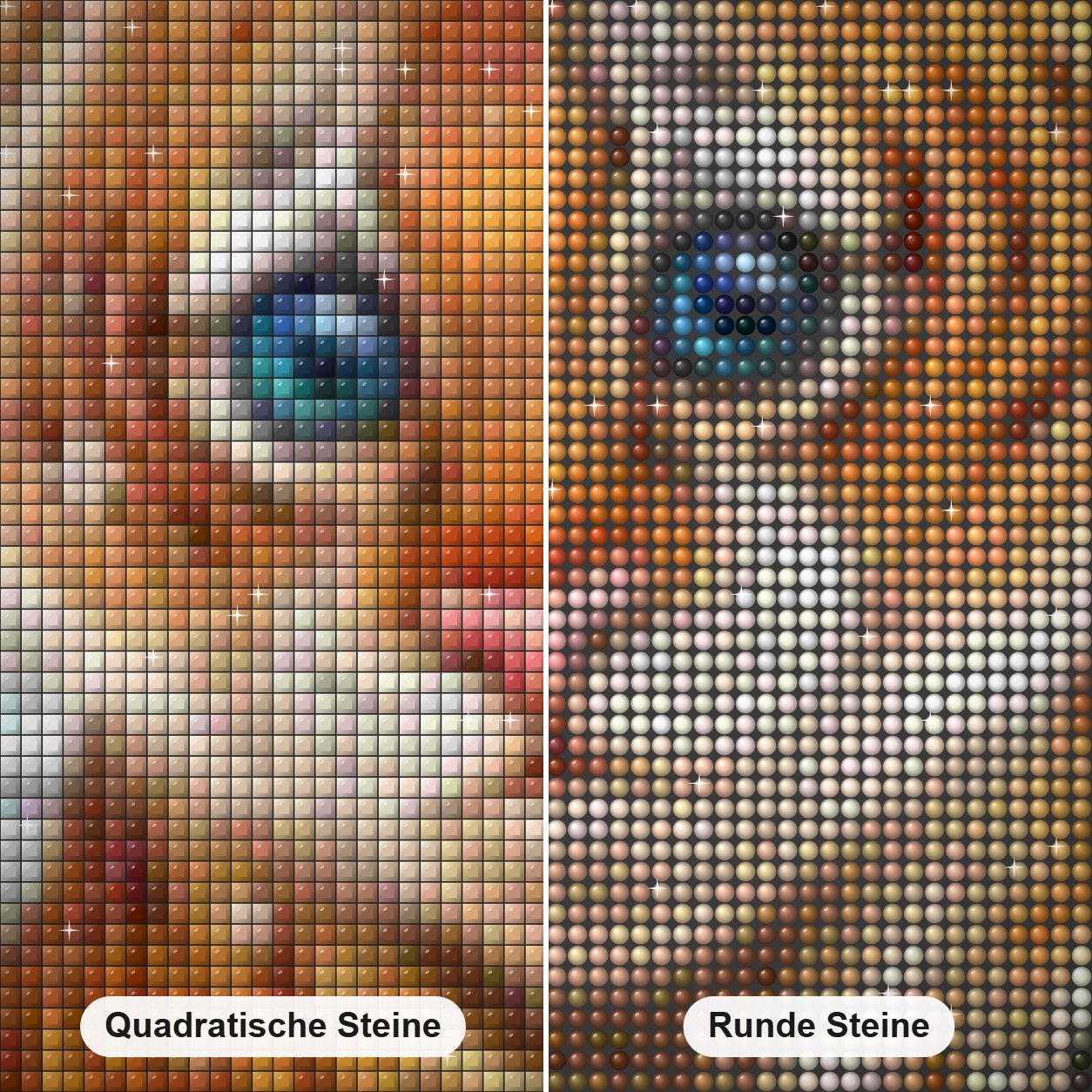 Karikatur Baby Tiger Diamond Painting Nahaufnahme mit quadratischen und runden Steinen