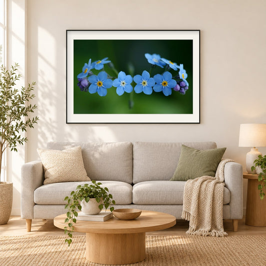 Skorpion Gräser als gerahmtes Diamond Painting im Wohnzimmer