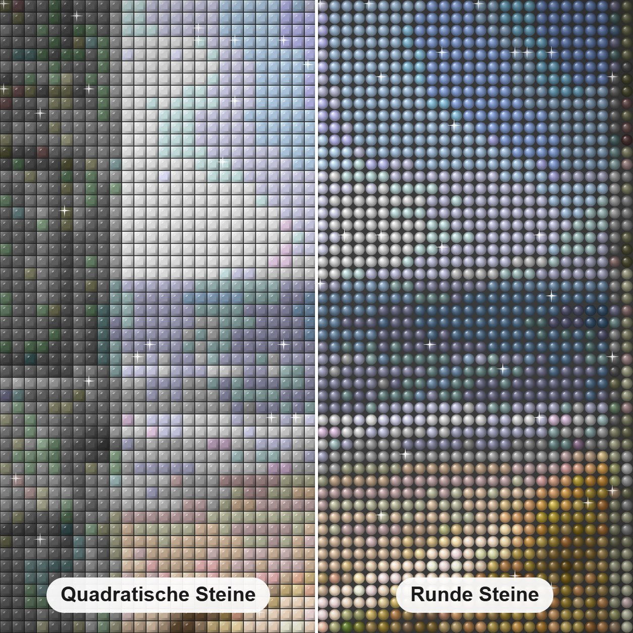 Vintage Tür zum Strand Diamond Painting Nahaufnahme mit quadratischen und runden Steinen