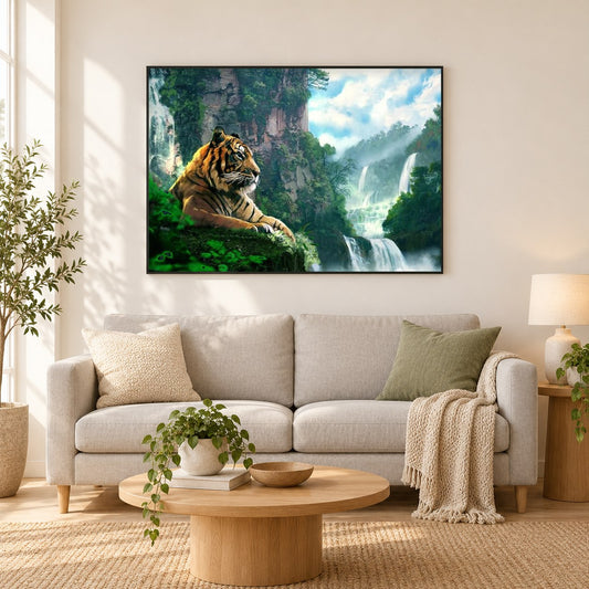 ZSL London Zoo - England als gerahmtes Diamond Painting im Wohnzimmer