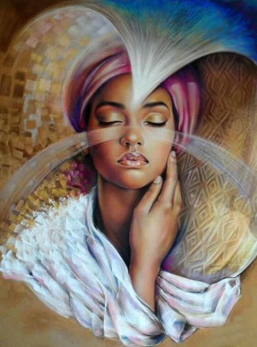 Afrikanische Schönheit von Emilia wilk - Diamond Painting