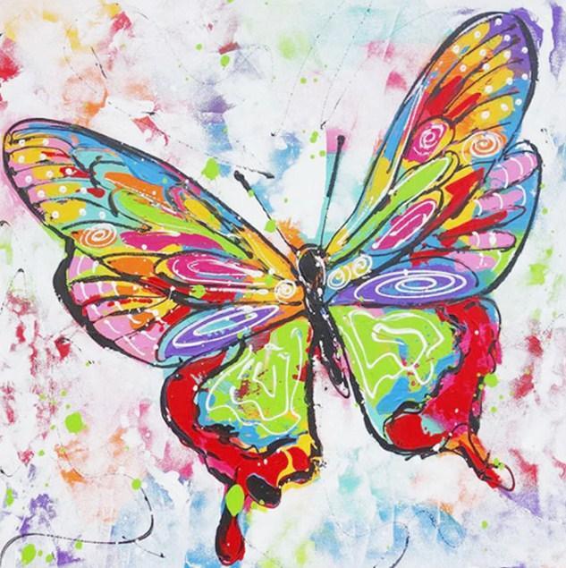 Schönheit des Schmetterlings - Diamond Painting Kit - Diamond Painting