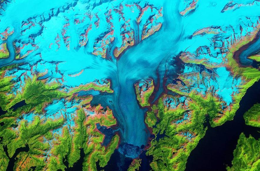 Welt des Wandels: Columbia Glacier, Alaska - Diamond Painting