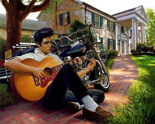 Elvis Presley - malen von Diamanten - Diamond Painting