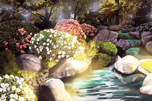 Garten der Freundschaft - Kunst des Jean Guillet - Diamond Painting