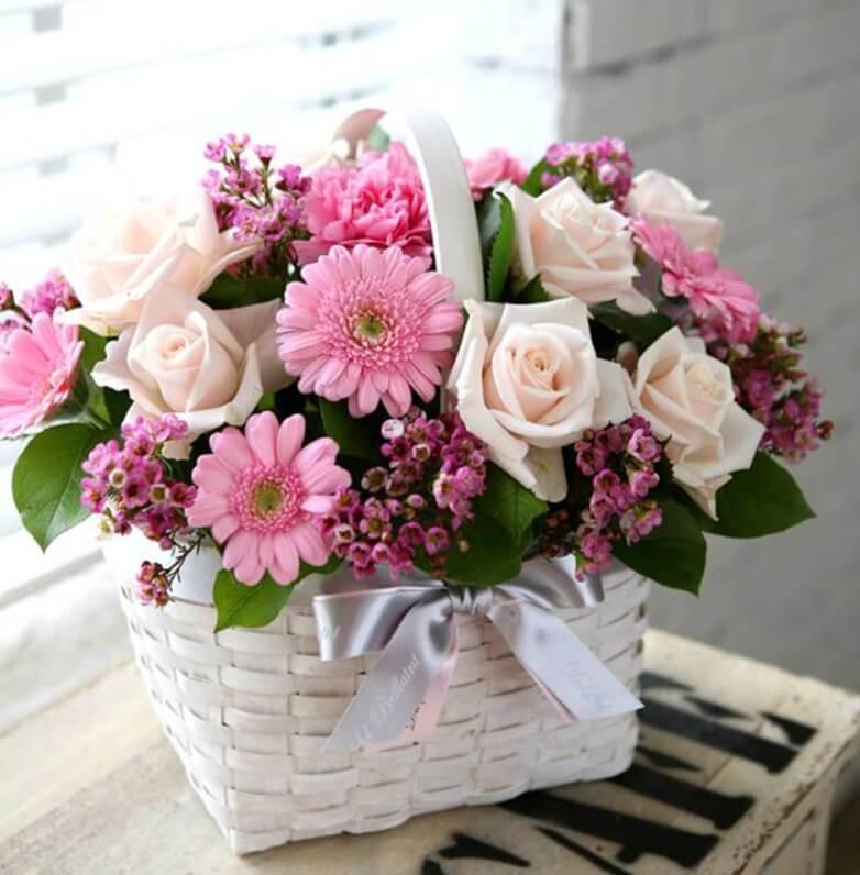 Geschenk Blumenkorb DIY Malerei