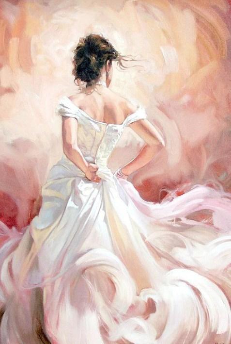 Glamouröses tanzendes Mädchen Diamond Painting - Diamond Painting