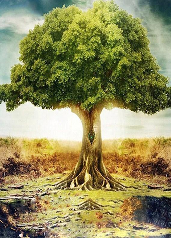 einsame Baum malerei Kit - Diamond Painting