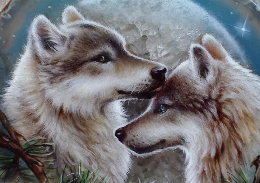 Mackenzie River Huskies - Farbe mit Diamanten - Diamond Painting