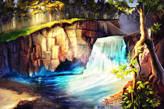 Regenbogen fällt - Kunst des Jean Guillet - Diamond Painting