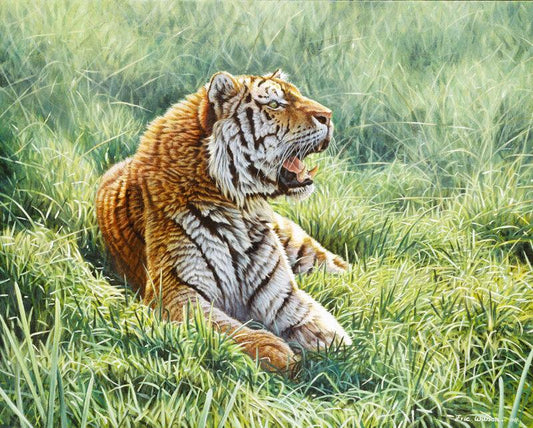 Ruhender Tiger -  Kunst des Eric Wilson - Diamond Painting
