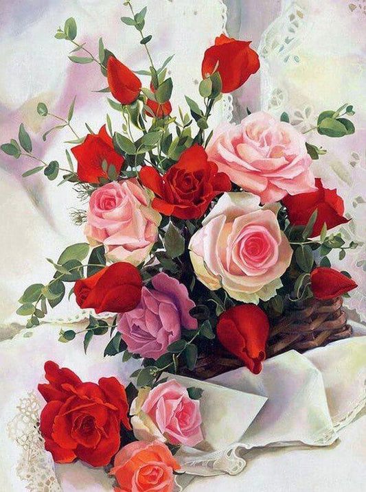 Rosenkorb DIY Diamond Painting - Diamond Painting