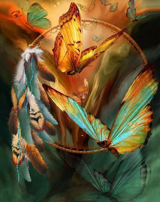 Geist des Schmetterlings - Diamond Painting