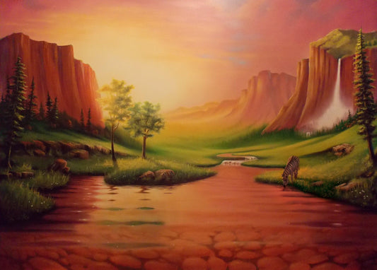 Tal der Ruhe - Kunst des Liam Kelly - Diamond Painting