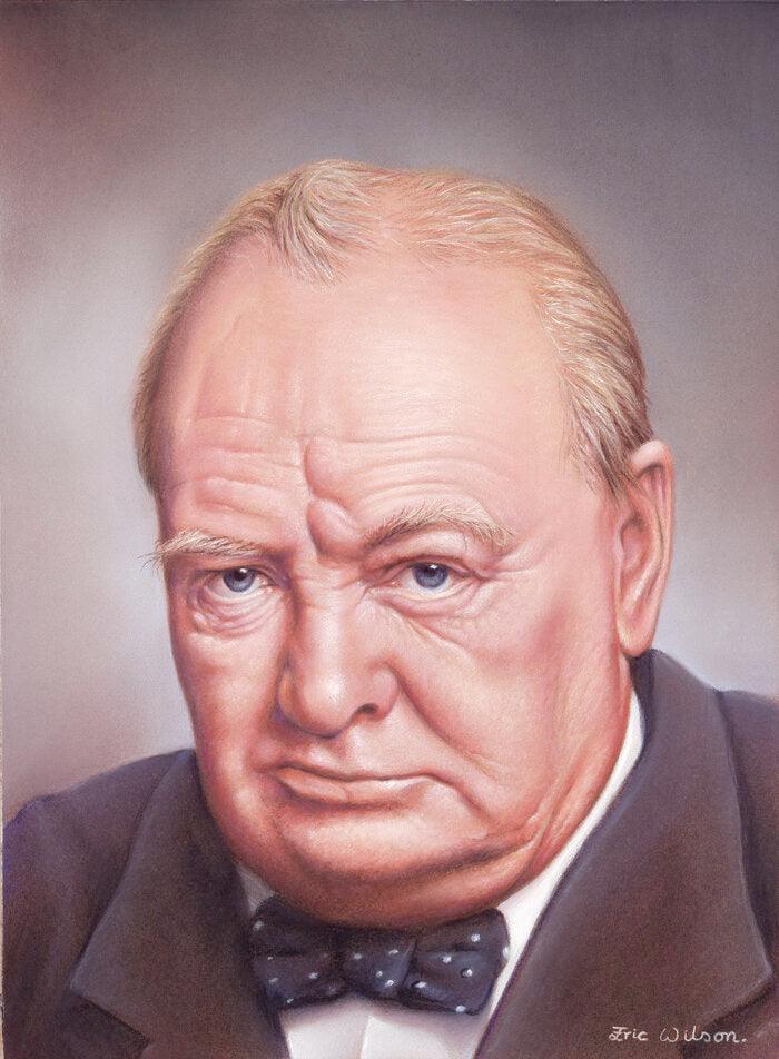 Winston Leonard Spencer Churchill Kunst des Eric Wilson All Diamond