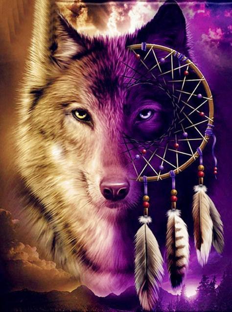 Wolf Traumfänger Diamond Painting - Diamond Painting