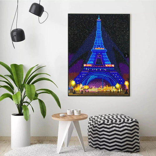 Eiffel Tower LED Diamond Kit - Diamond Painting
