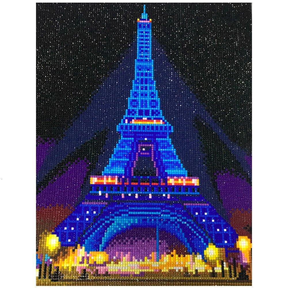 Eiffel Tower LED Diamond Kit - Diamond Painting