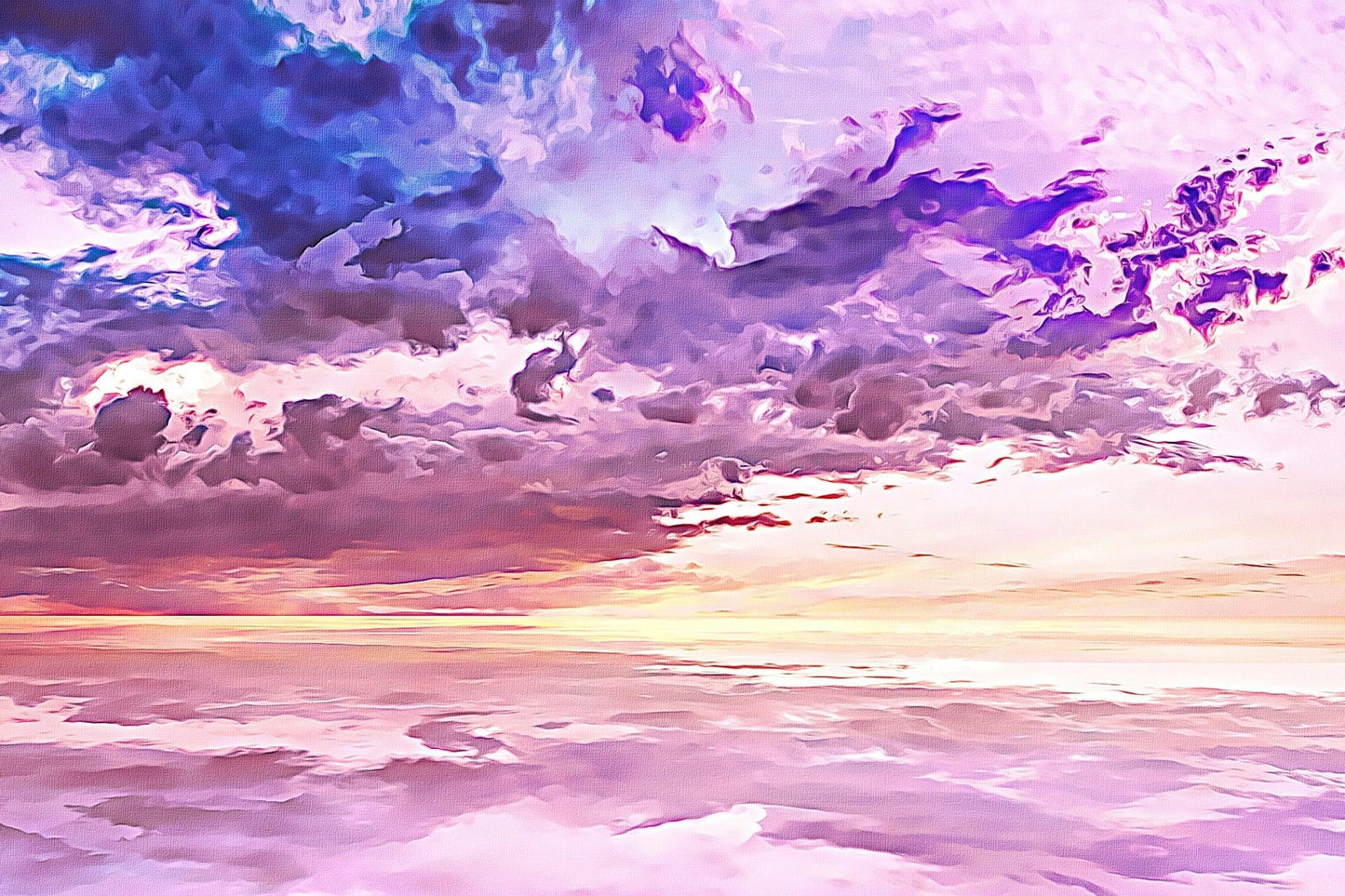 Schweben in einem Wolkenmeer- Kunst des Denise Dundon - Diamond Painting
