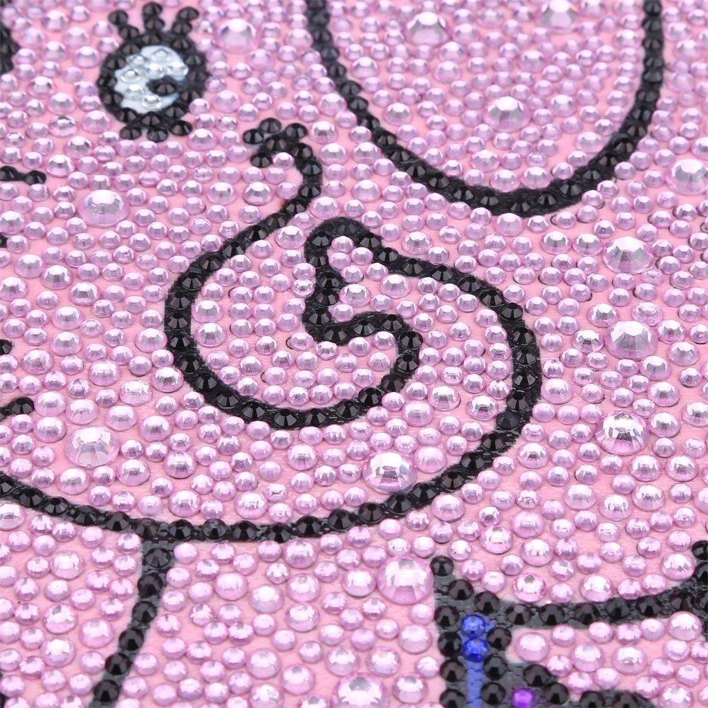 Animierter rosa Elefant - Spezial Diamond Painting - Diamond Painting