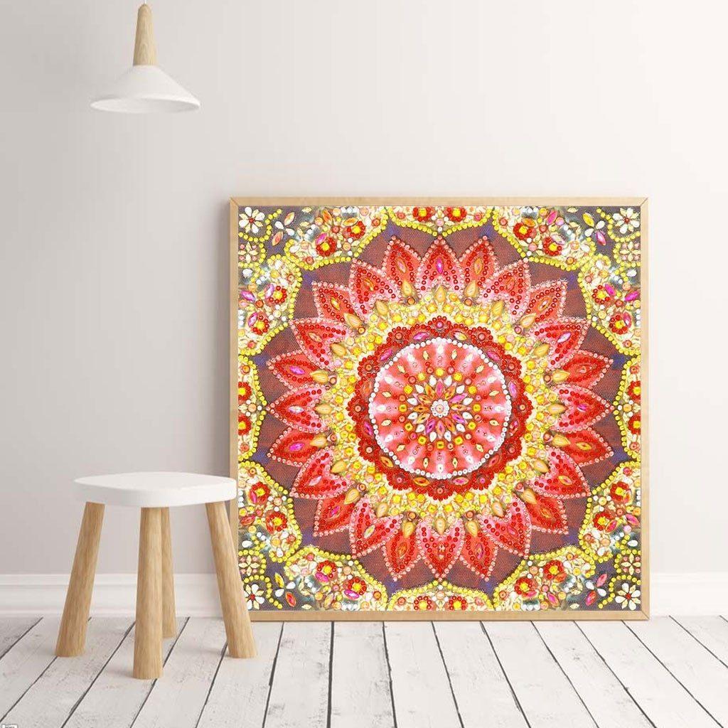 Blumen Mandala - Spezial Diamond Painting - Diamond Painting