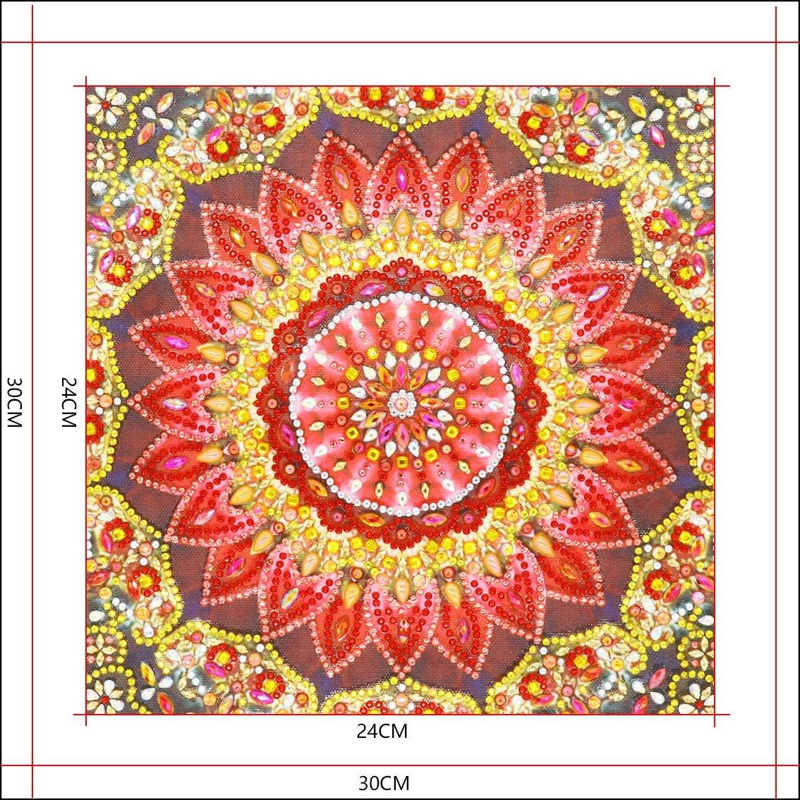 Blumen Mandala - Spezial Diamond Painting - Diamond Painting