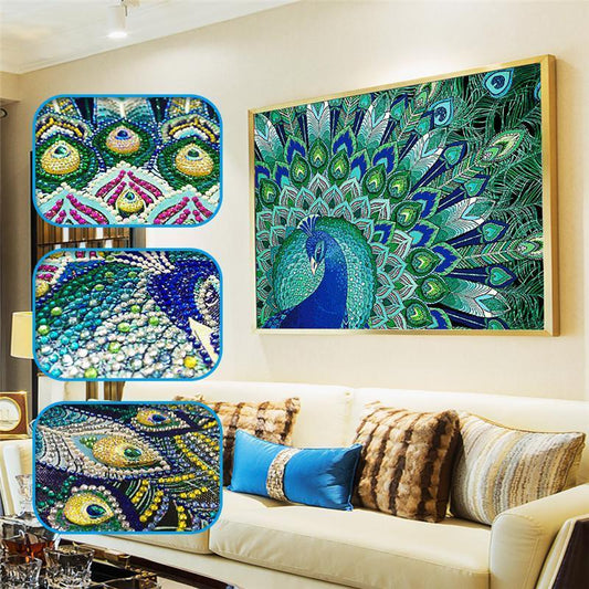 Pfau - Spezial Diamond Painting - Diamond Painting